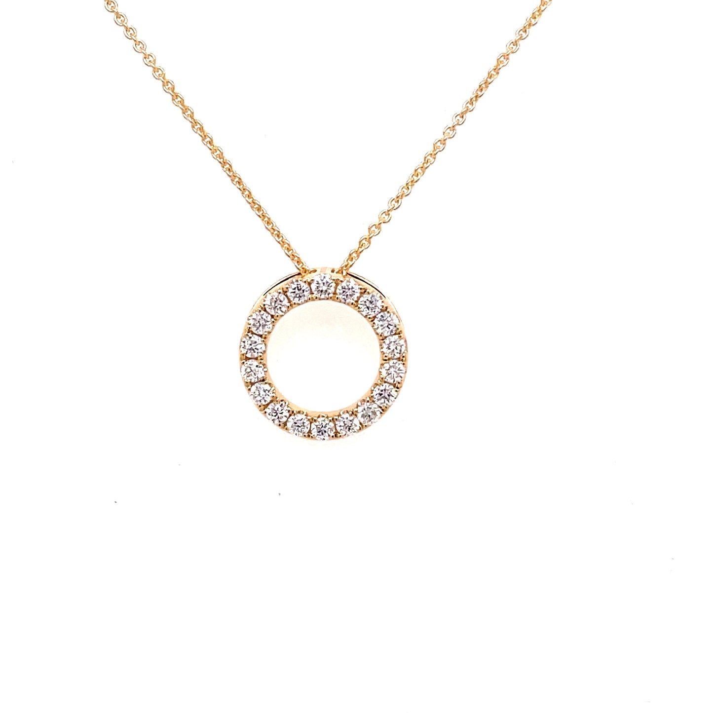 Diamond Circle Pendant - 0.35cts  Gardiner Brothers