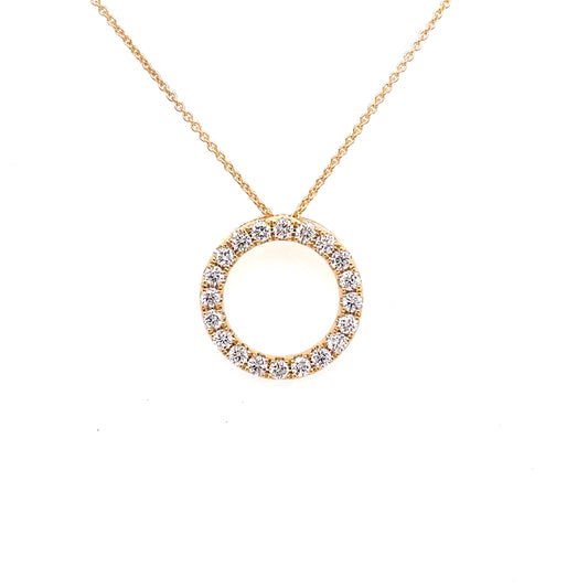 Diamond Circle Pendant - 0.50cts Pendant Gardiner Brothers