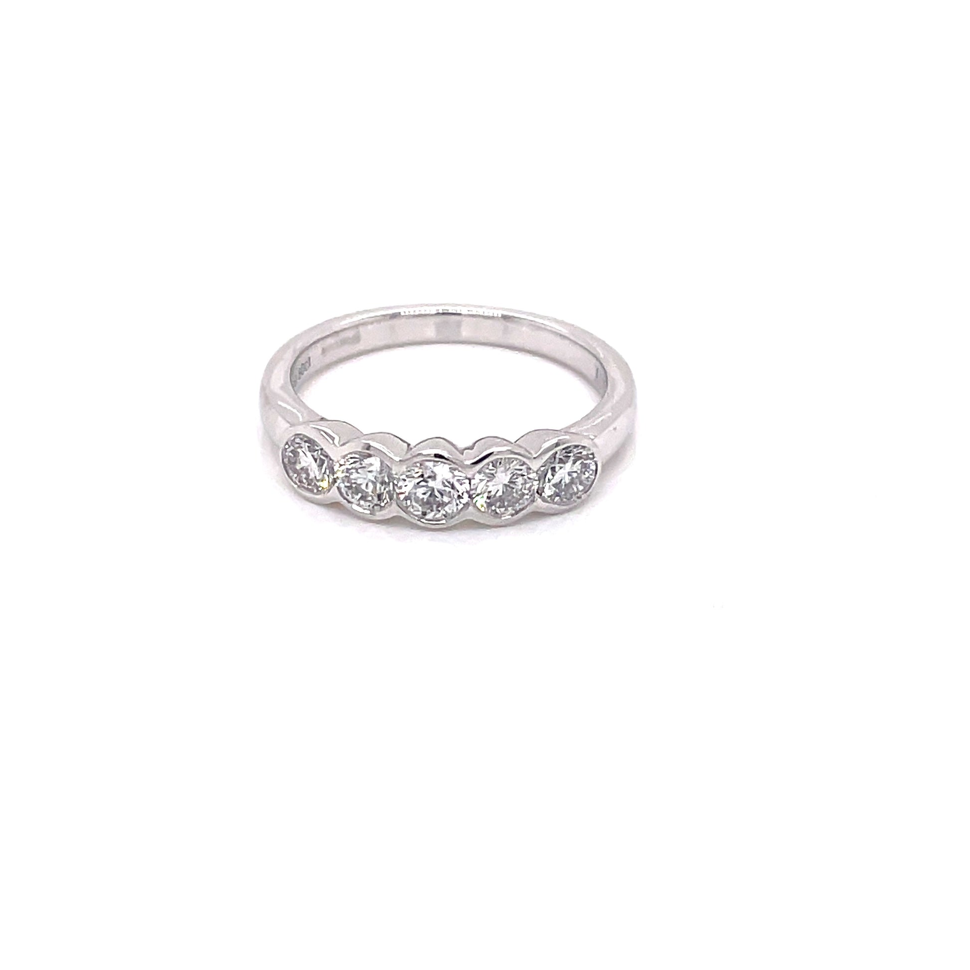 Aurora Cut Diamond 5 Stone Eternity Ring  Gardiner Brothers