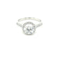 Lab Grown Round Brilliant Cut Diamond Halo Style Ring - 1.55cts  Gardiner Brothers