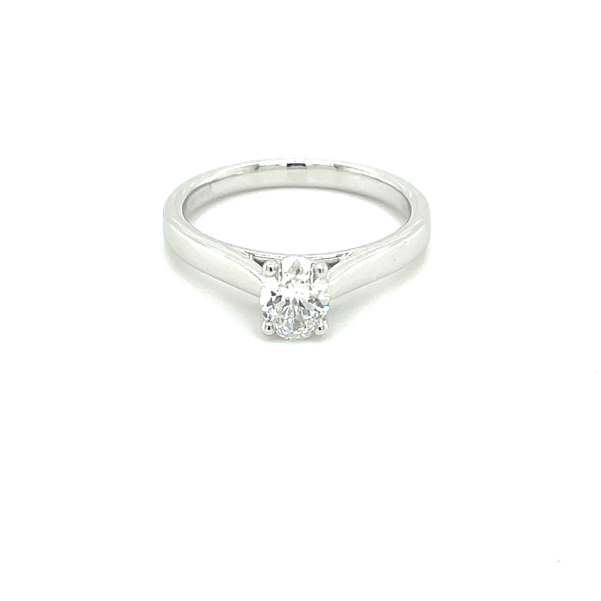 Oval Cut Diamond Solitaire Ring - 0.50cts  Gardiner Brothers