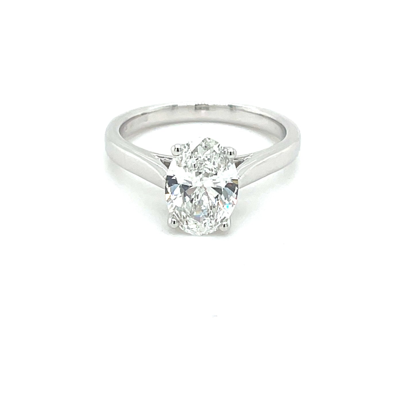 Lab Grown Diamond Oval Shaped Diamond Solitaire Ring - 1.50cts  Gardiner Brothers