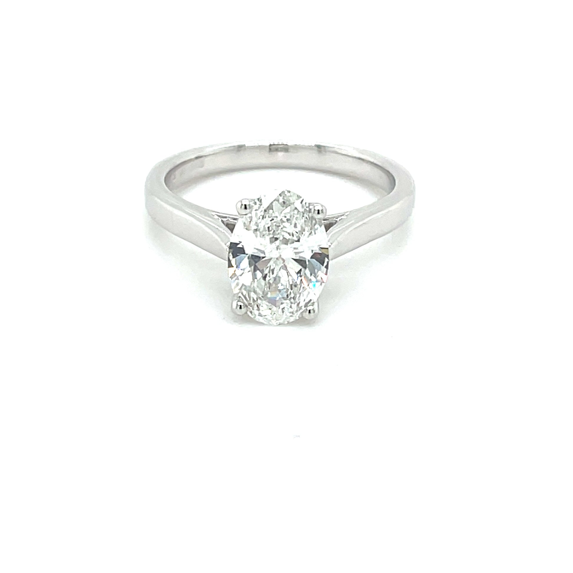 Lab Grown Diamond Oval Shaped Diamond Solitaire Ring - 1.50cts  Gardiner Brothers