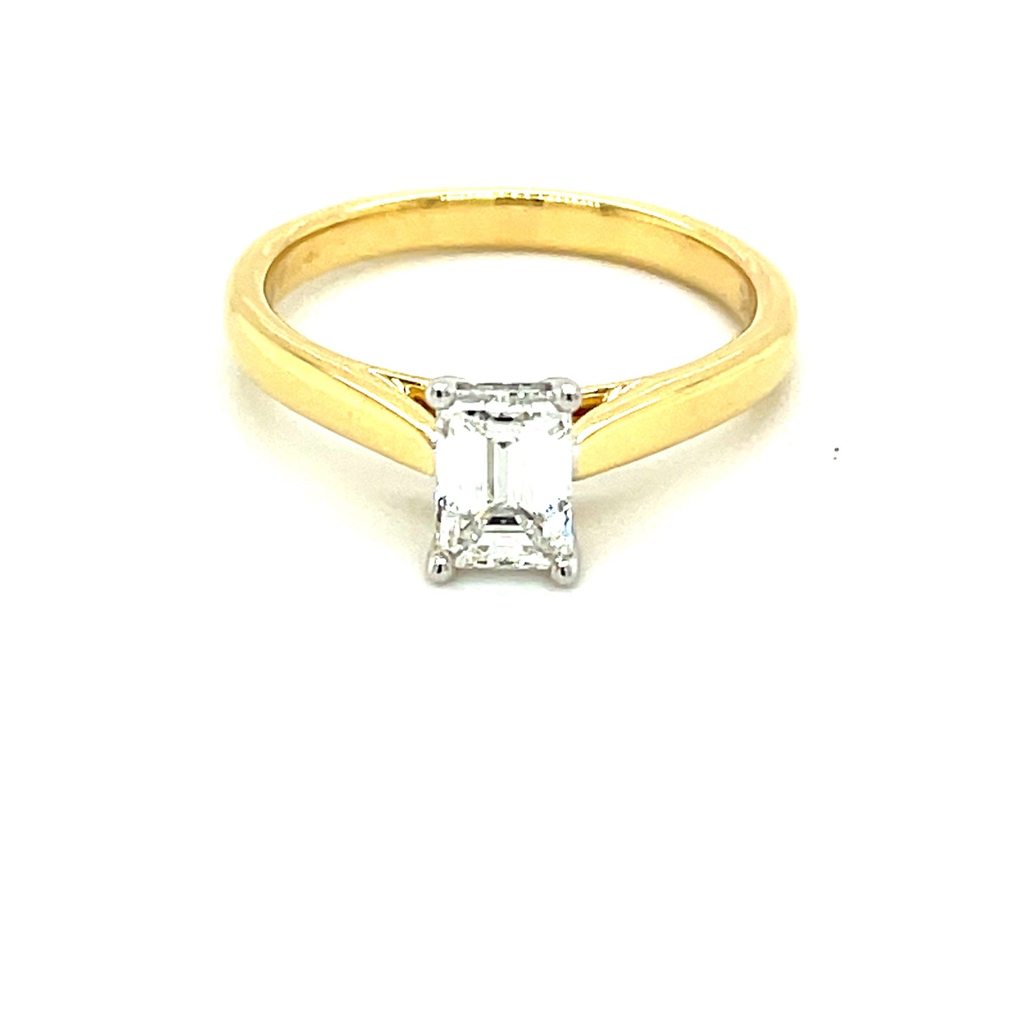 Emerald Cut Diamond Solitaire Ring - 0.70cts  Gardiner Brothers