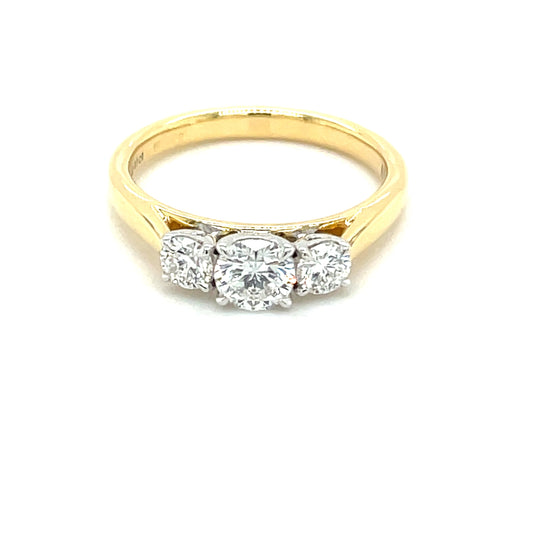 Aurora 3 Stone Diamond Ring - 0.71cts  Gardiner Brothers