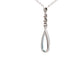 White Gold Diamond & Swiss Blue Topaz Necklace  Gardiner Brothers