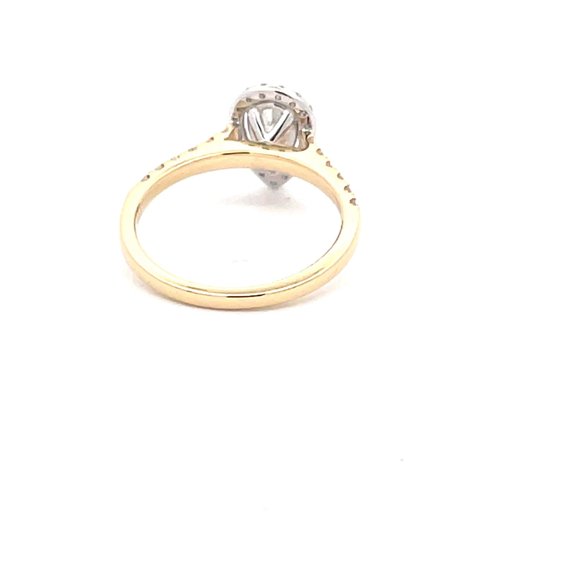 Pear Shaped Diamond Halo Style Ring - 0.85cts  Gardiner Brothers