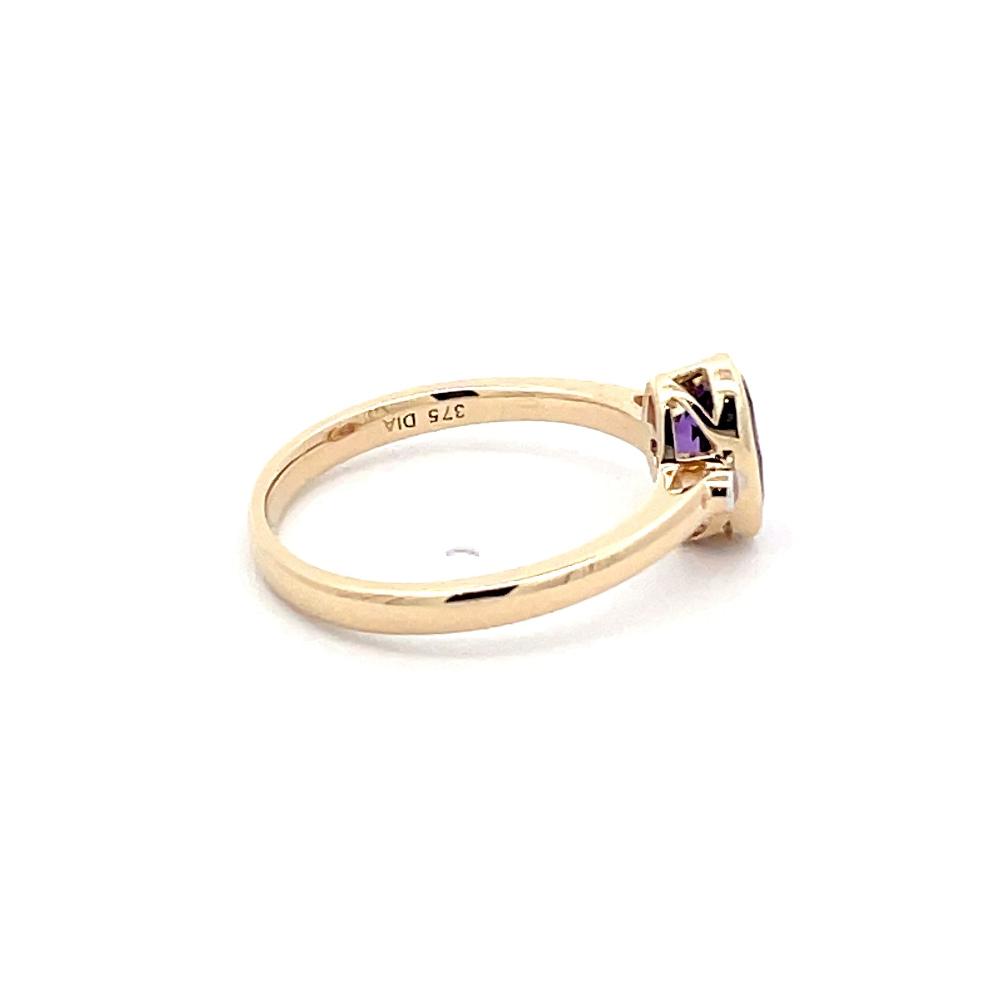 Yellow Gold Amethyst & Diamond Ring  Gardiner Brothers