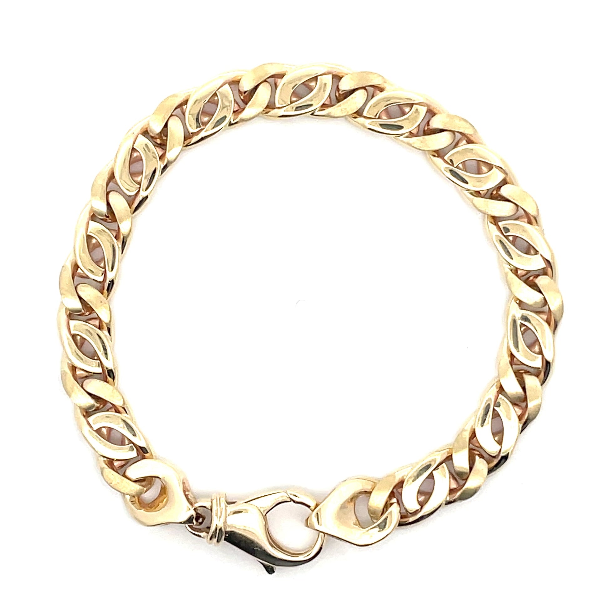 Yellow Gold Curb Style Link Bracelet  Gardiner Brothers