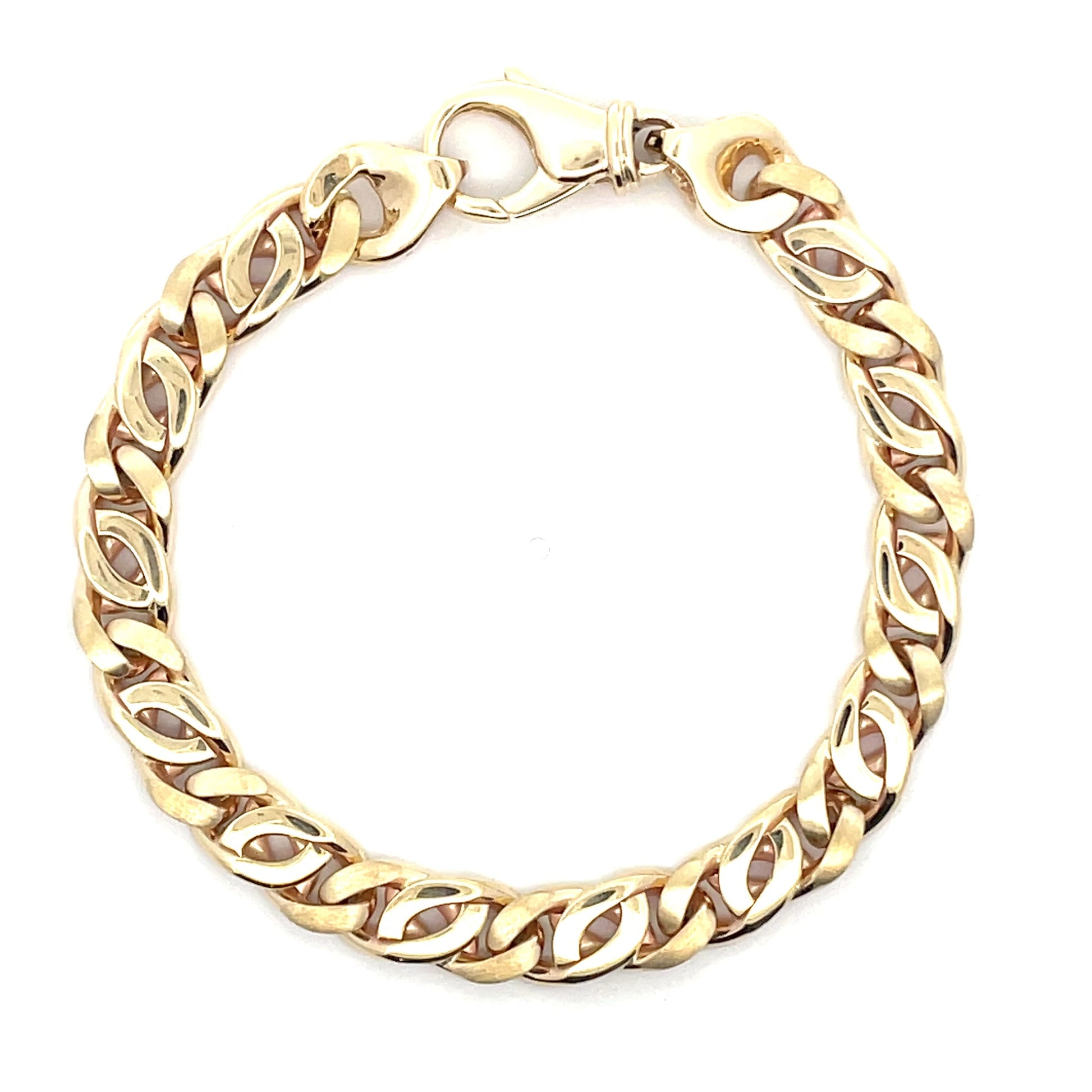 Yellow Gold Curb Style Link Bracelet  Gardiner Brothers