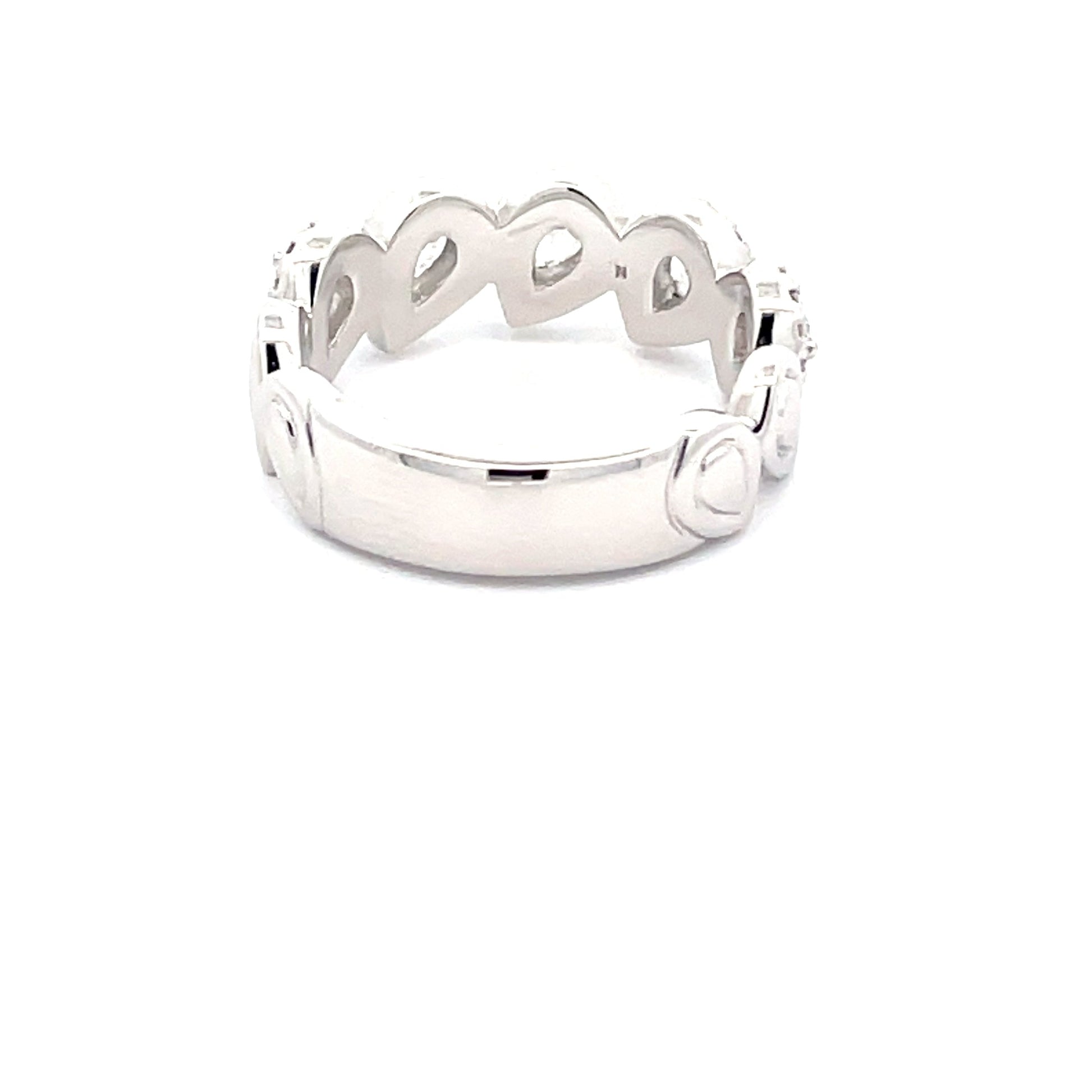 Pear Shaped Diamond Halo Style Eternity Ring  Gardiner Brothers