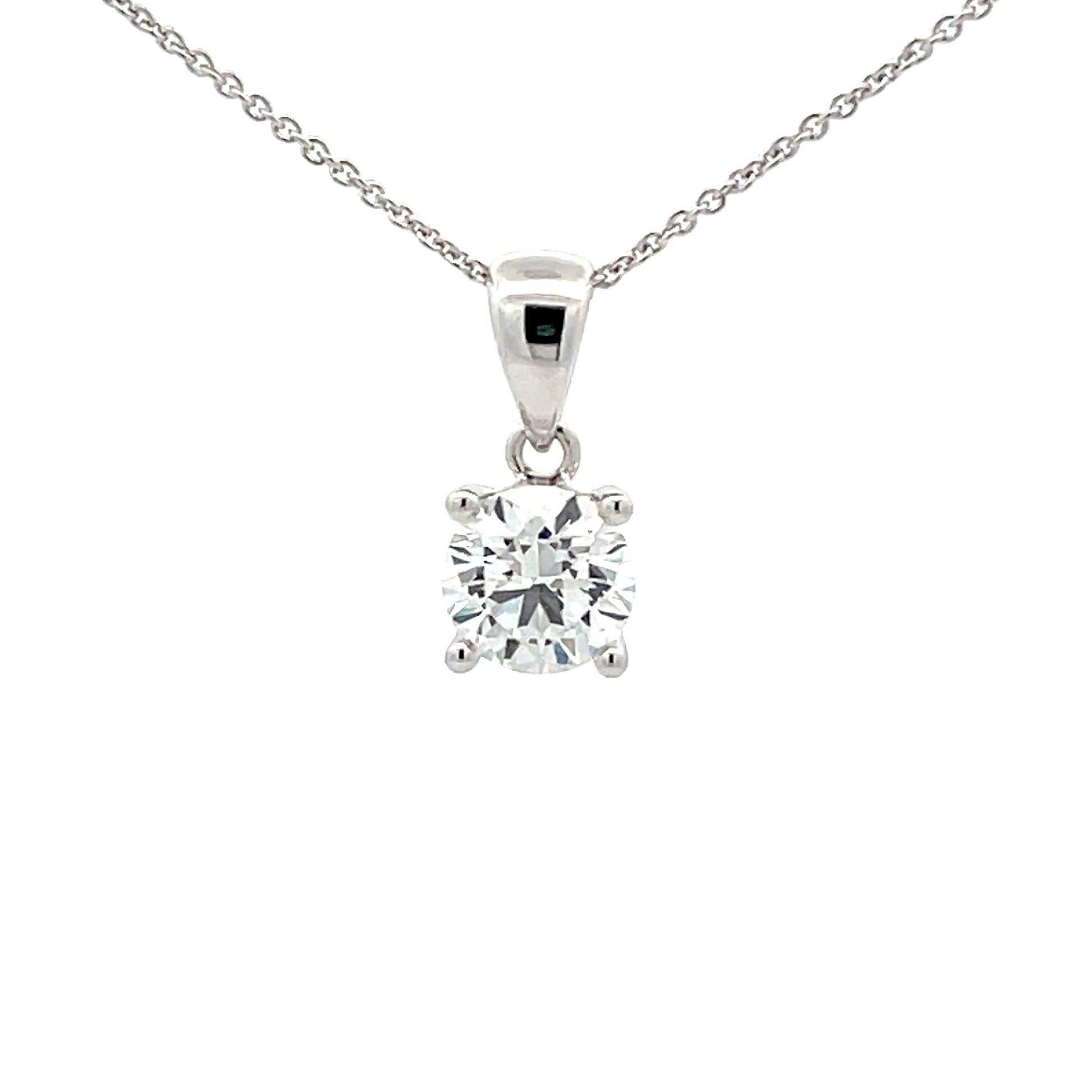 LAB GROWN ROUND BRILLIANT CUT DIAMOND SOLITAIRE PENDANT - 1.03CTS  Gardiner Brothers