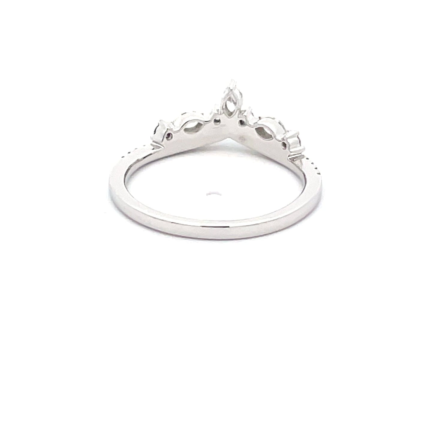 Round Brilliant and Marquise Shaped Diamond Tiara Ring  Gardiner Brothers