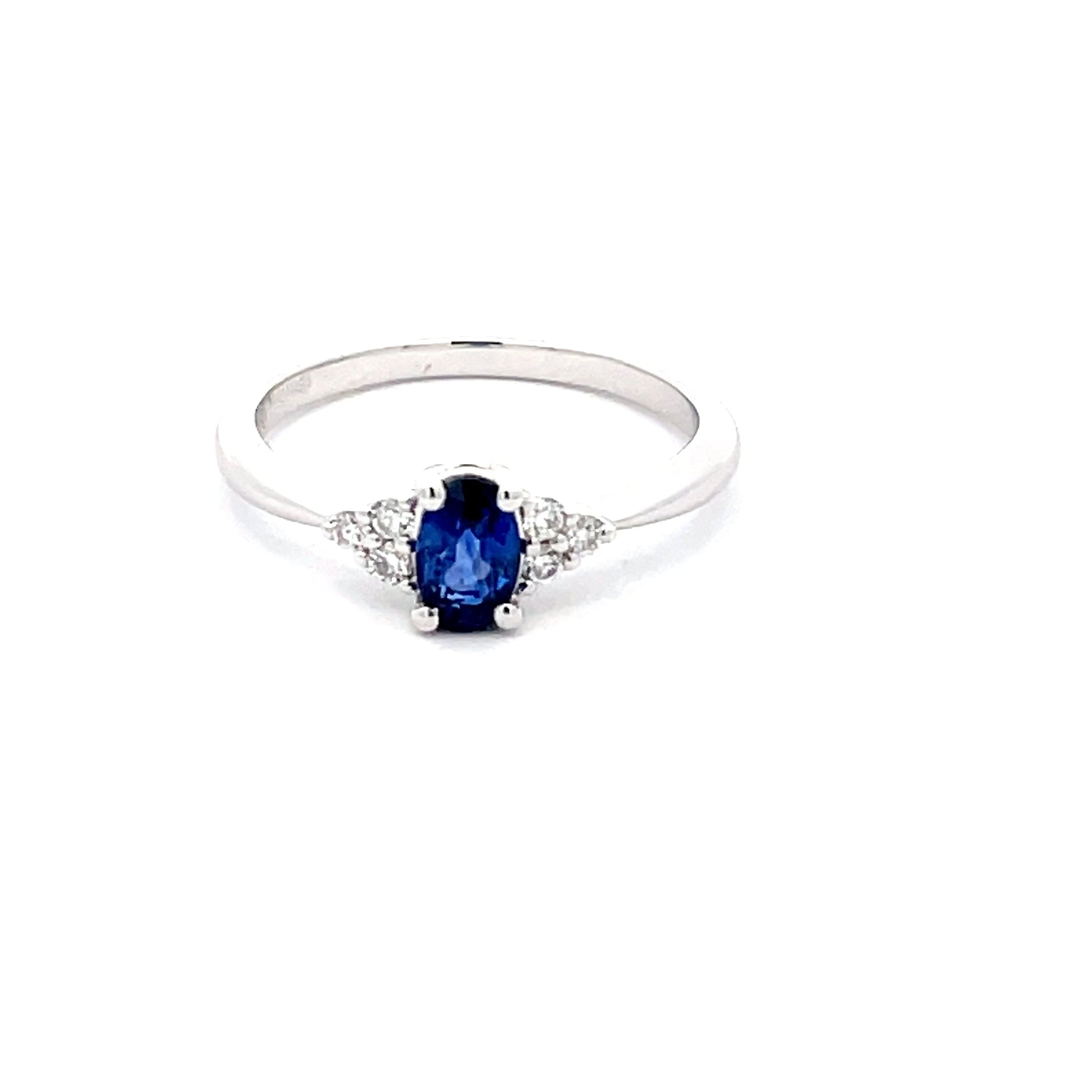 Sapphire and Round brilliant Cut Diamond Ring  Gardiner Brothers