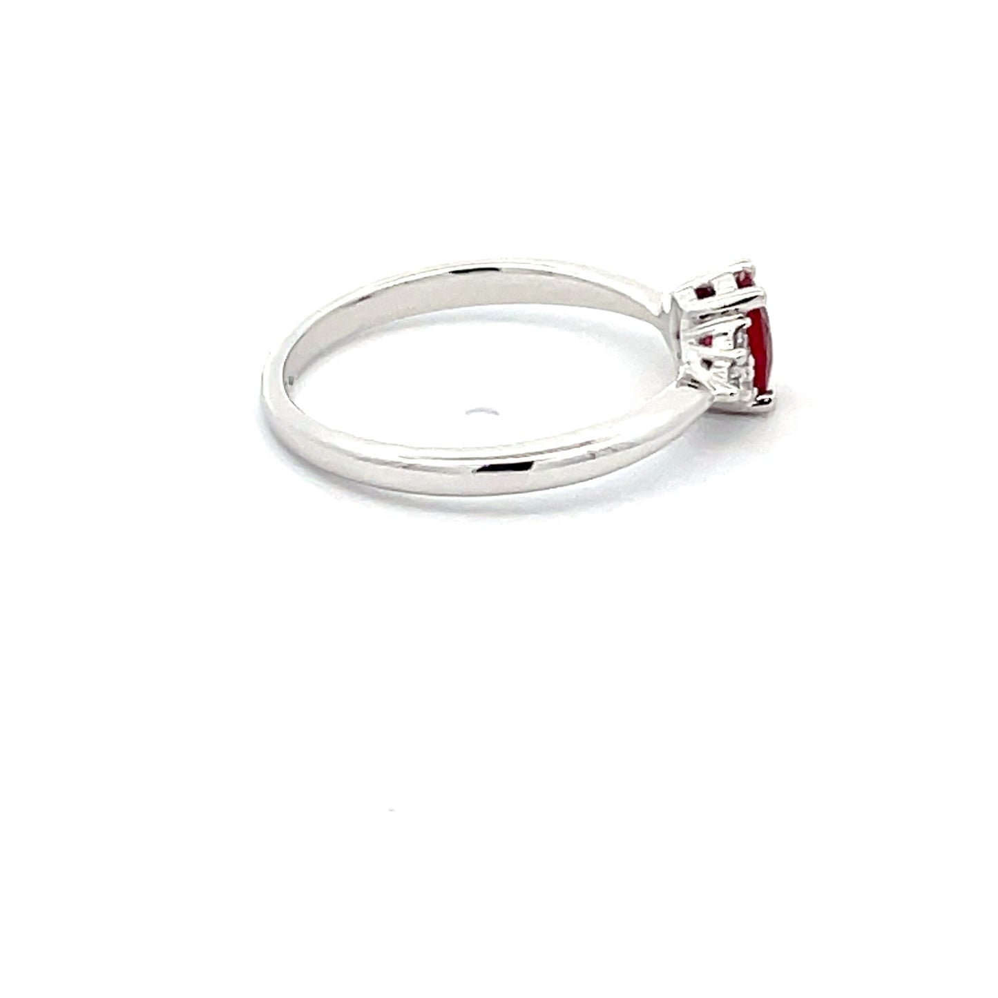 Ruby and Round brilliant Cut Diamond Ring  Gardiner Brothers