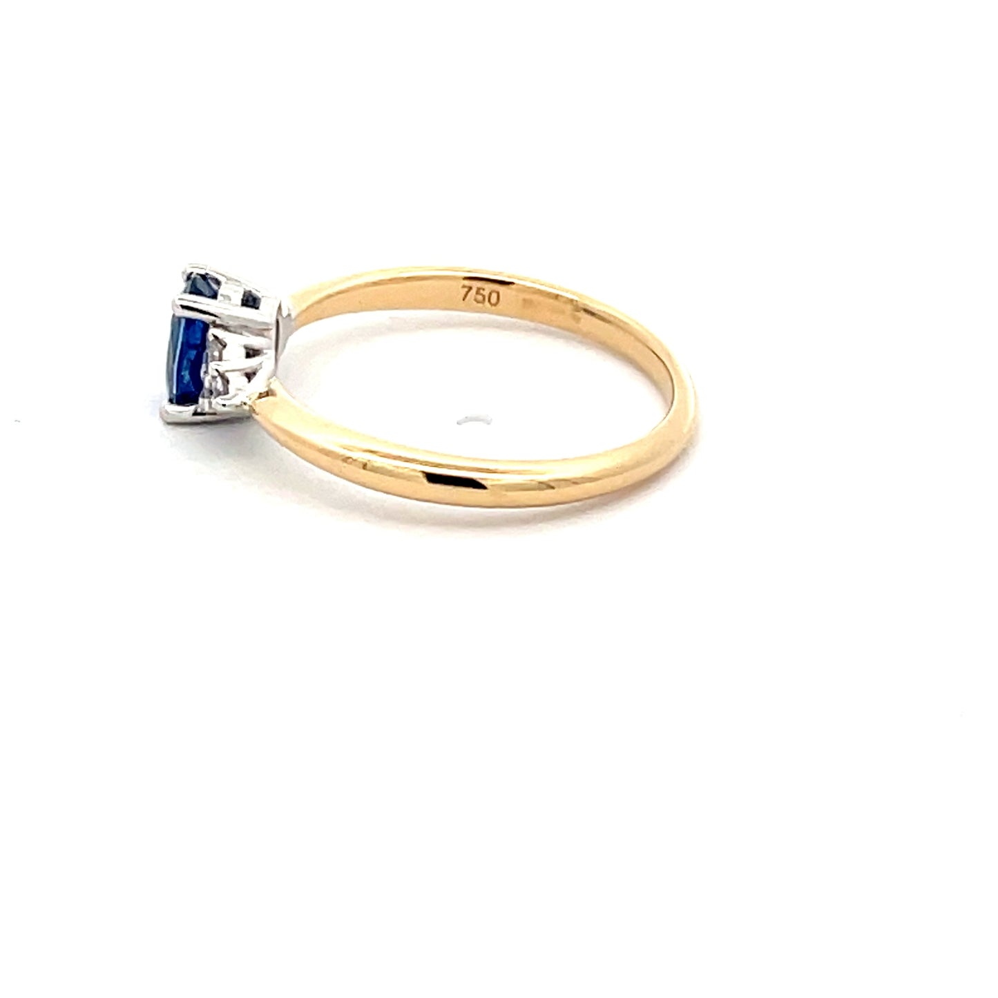 Sapphire and Round brilliant Cut Diamond Ring  Gardiner Brothers