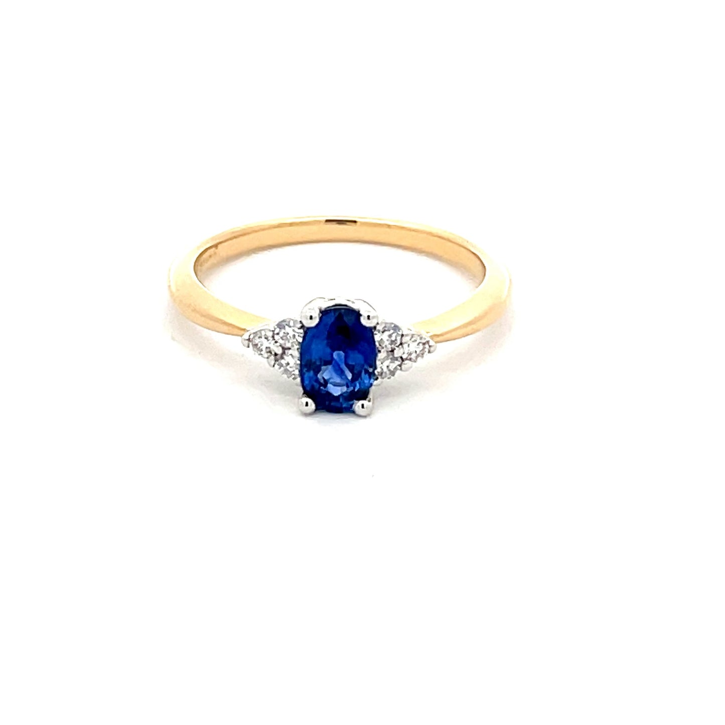 Sapphire and Round brilliant Cut Diamond Ring  Gardiner Brothers