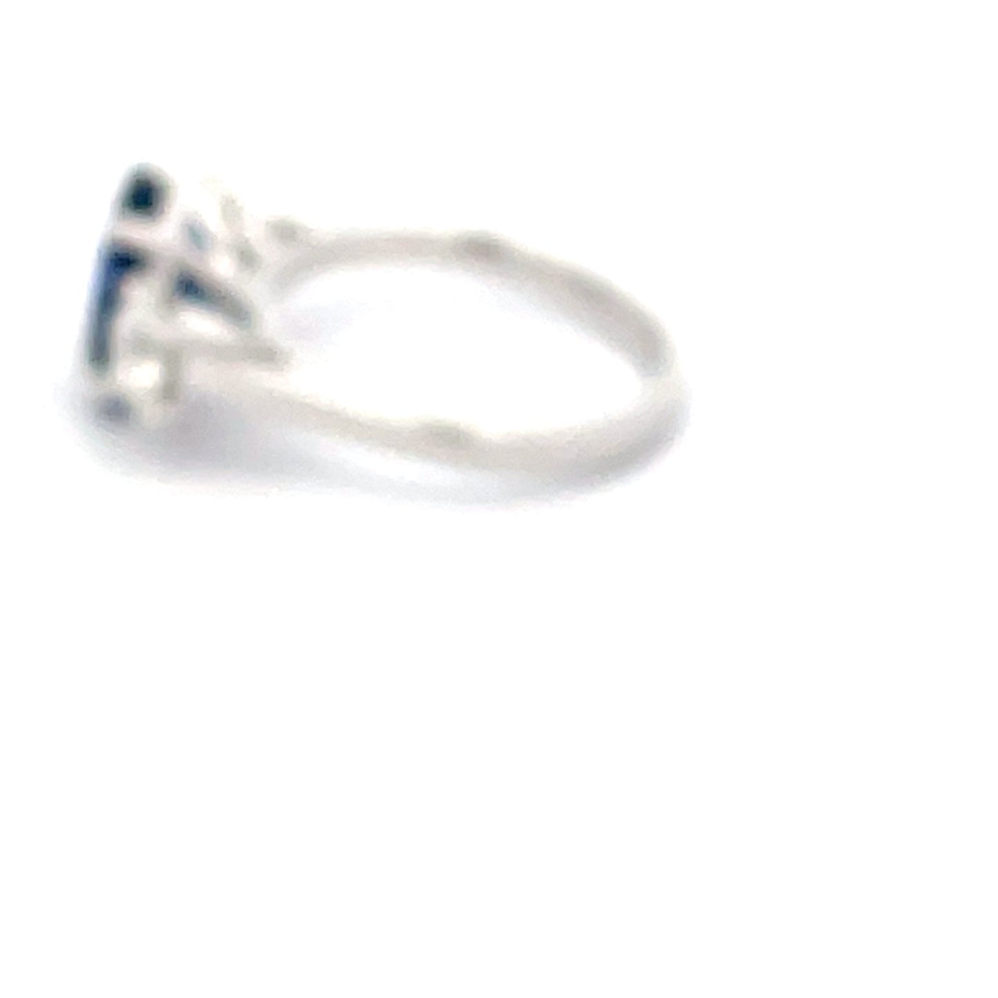 Sapphire and round Brilliant cut diamond 3 stone ring  Gardiner Brothers