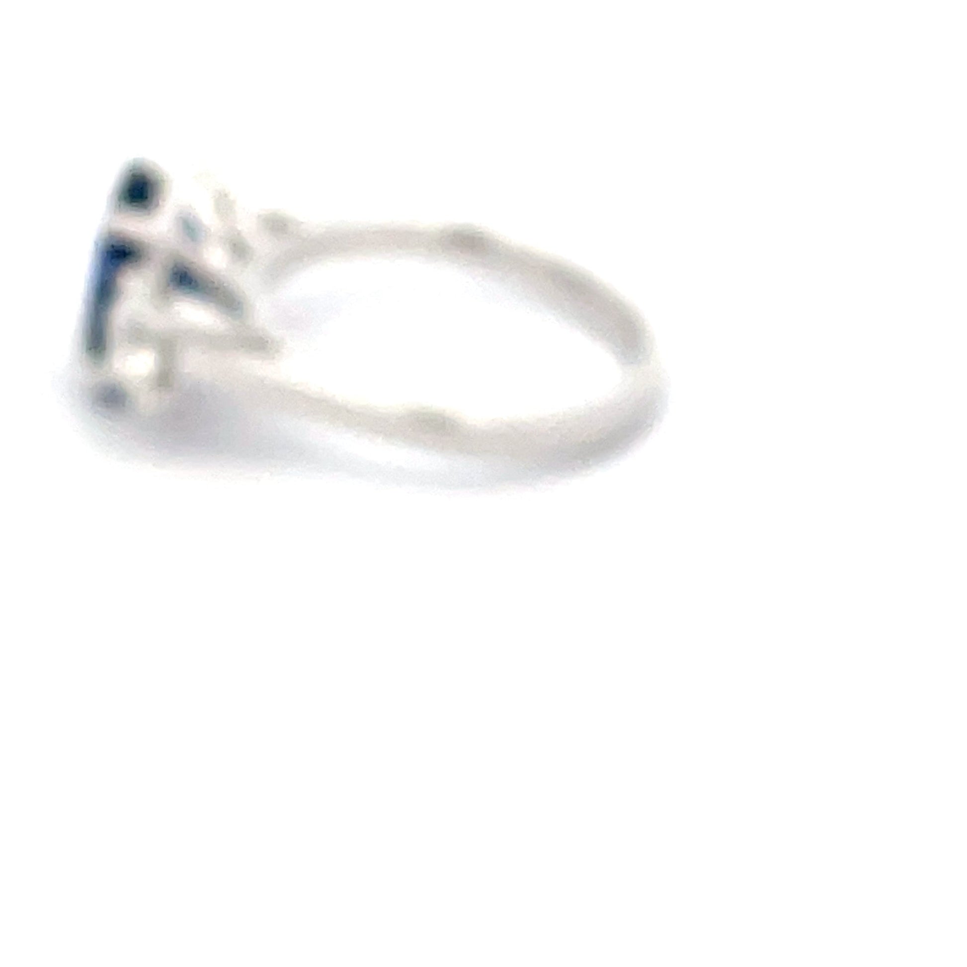Sapphire and round Brilliant cut diamond 3 stone ring  Gardiner Brothers