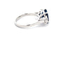 Sapphire and round Brilliant cut diamond 3 stone ring  Gardiner Brothers