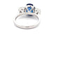 Sapphire and round Brilliant cut diamond 3 stone ring  Gardiner Brothers