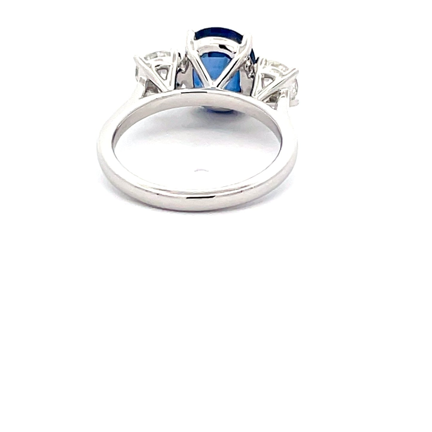 Sapphire and round Brilliant cut diamond 3 stone ring  Gardiner Brothers