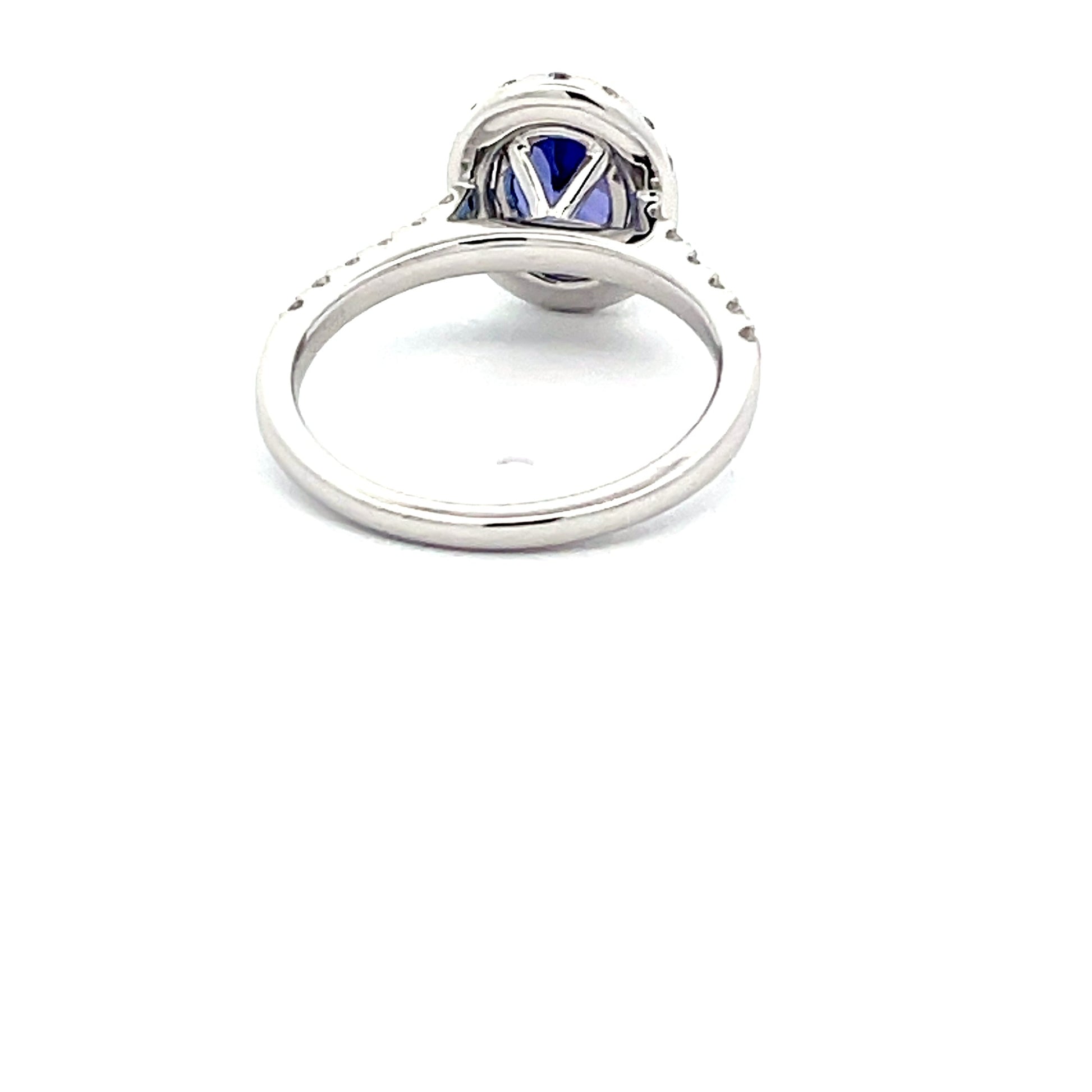 Tanzanite and Diamond Halo style Ring  Gardiner Brothers