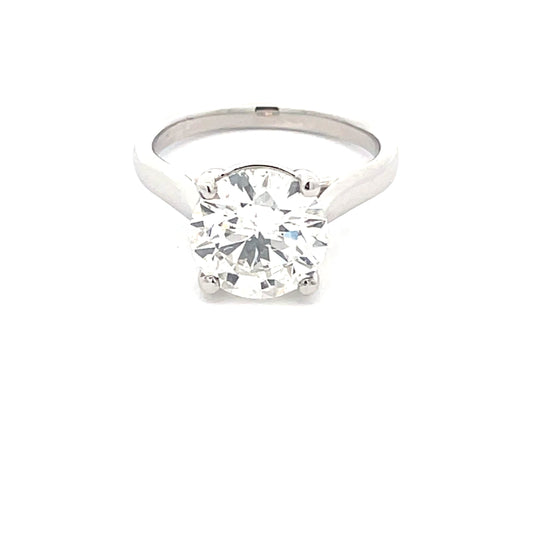 Round Brilliant Cut Diamond Solitaire Ring - 3.02cts  Gardiner Brothers