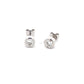 Round Brilliant Cut Diamond Rub-over Style Earrings - 0.50cts  Gardiner Brothers