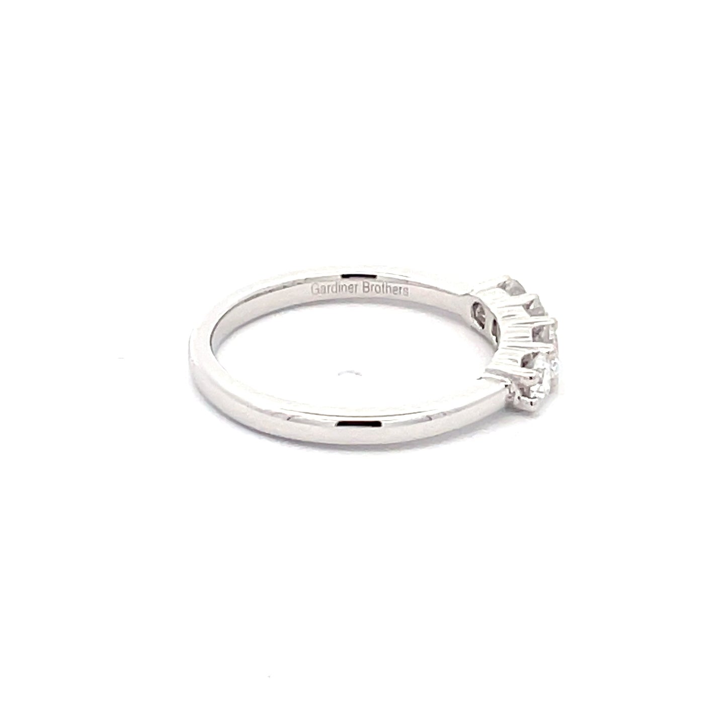 Round Brilliant Cut 4 Stone Eternity Ring - 0.50cts  Gardiner Brothers