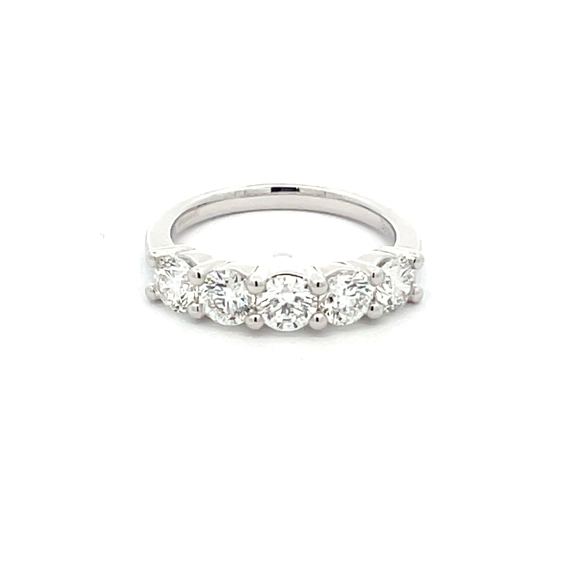 Round Brilliant cut Diamond 5 Stone ring - 1.60cts  Gardiner Brothers