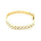 Yellow and White Gold Brick Bracelet  Gardiner Brothers