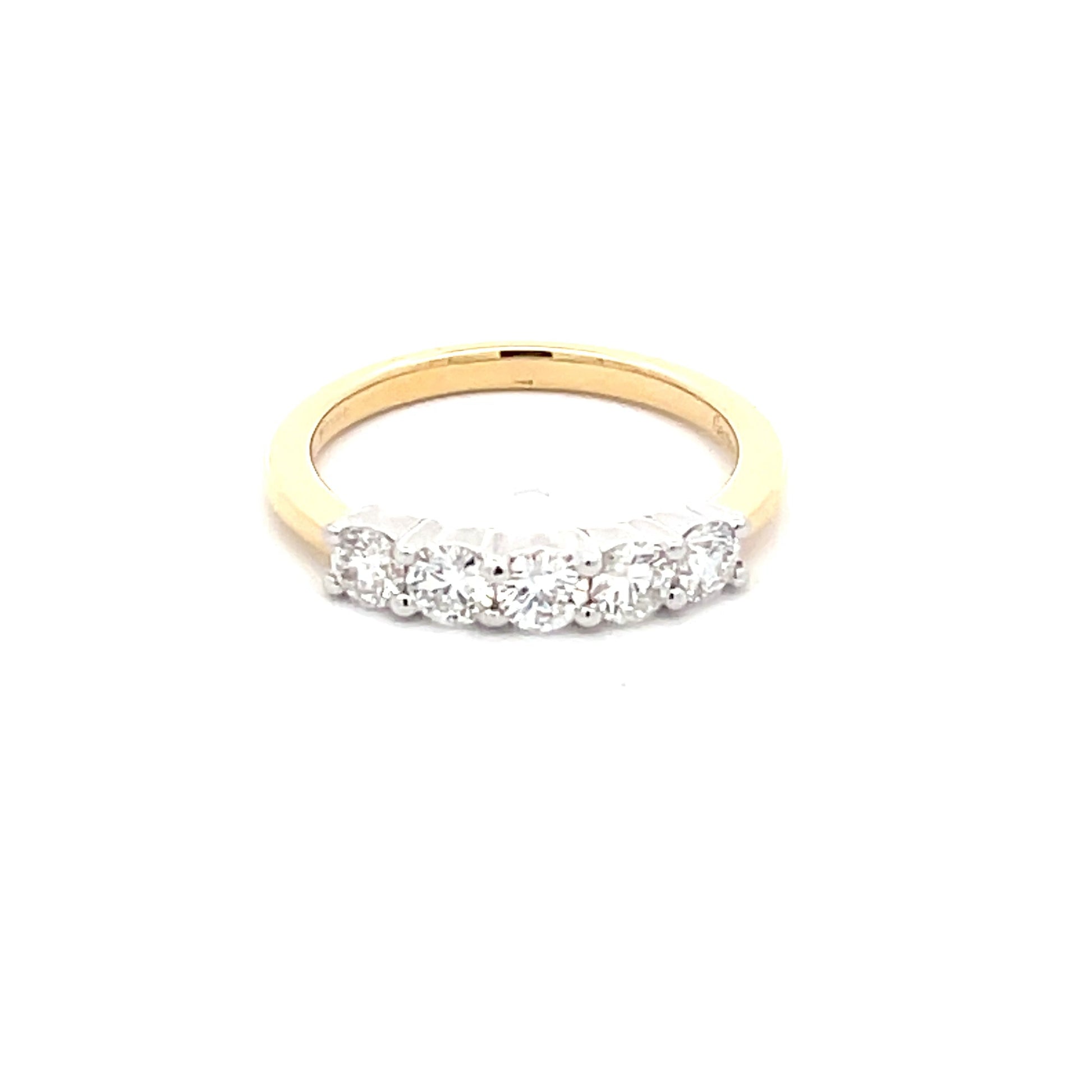 Round Brilliant Cut Diamond 5 Stone Eternity ring - 0.72cts  Gardiner Brothers