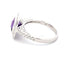 Amethyst and diamond halo style dress ring  Gardiner Brothers