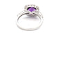 Amethyst and diamond halo style dress ring  Gardiner Brothers