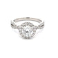 Lab Grown Round Brilliant Cut Diamond Halo Cluster Ring - 1.65cts  Gardiner Brothers