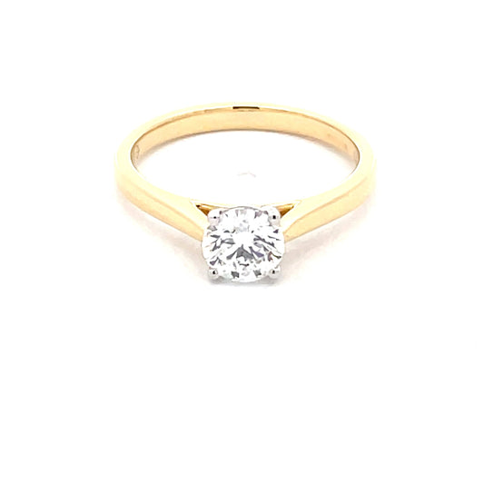 Lab Grown Round Brilliant cut Diamond Solitaire Ring - 0.71cts  Gardiner Brothers