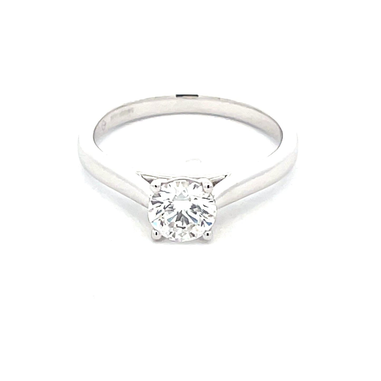 Lab grown Round Brilliant Cut Diamond Solitaire Ring - 0.71cts  Gardiner Brothers