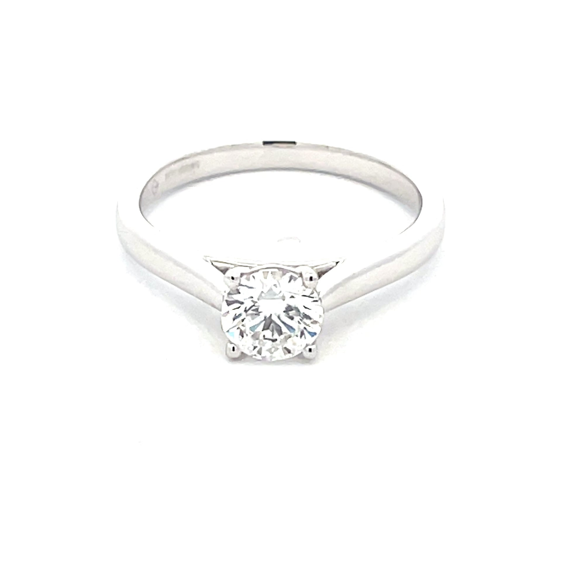 Lab grown Round Brilliant Cut Diamond Solitaire Ring - 0.71cts  Gardiner Brothers