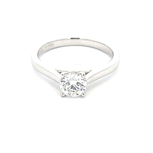 Lab grown Round Brilliant Cut Diamond Solitaire Ring - 0.71cts  Gardiner Brothers