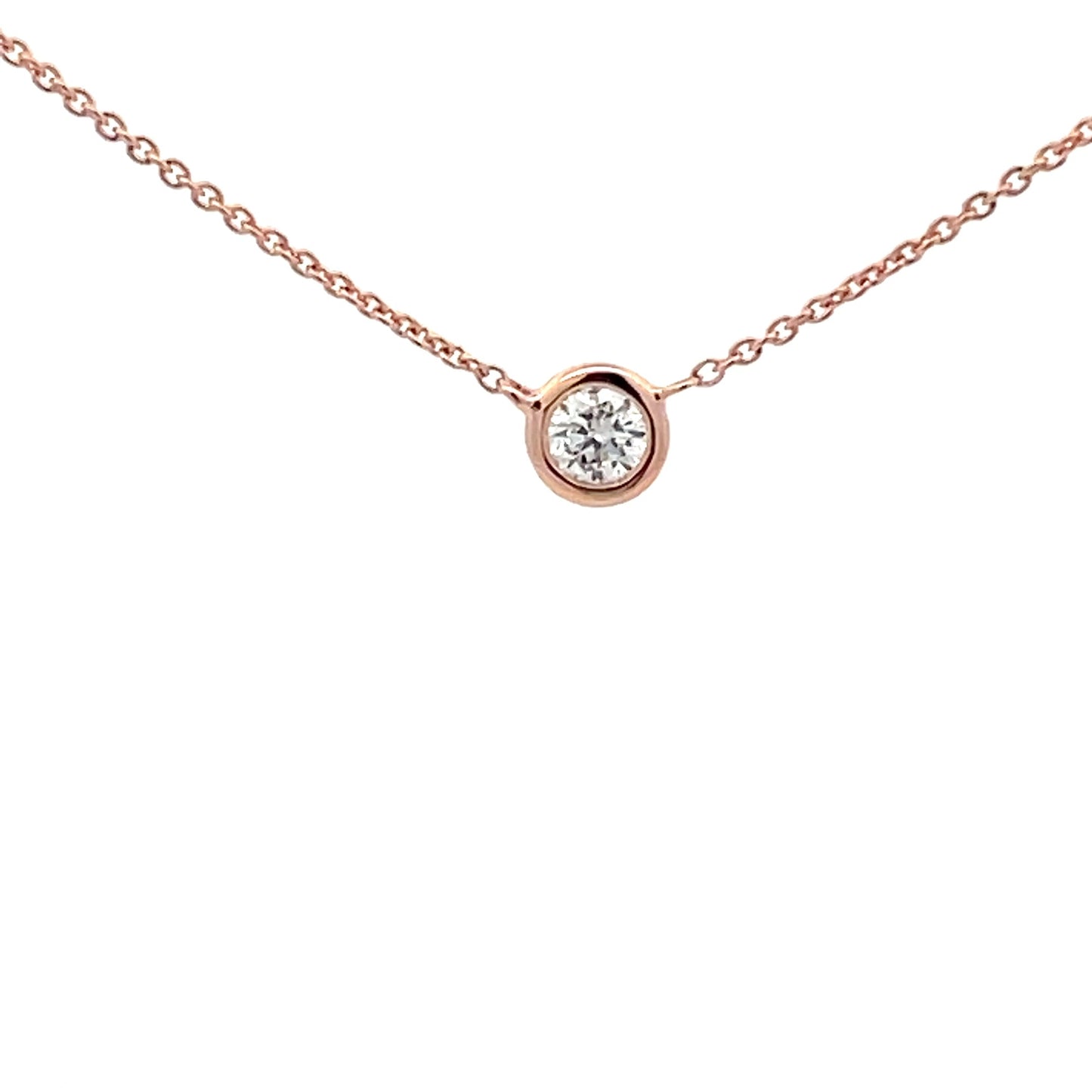 Round Brilliant Cut Diamond Solitaire Necklet  Gardiner Brothers