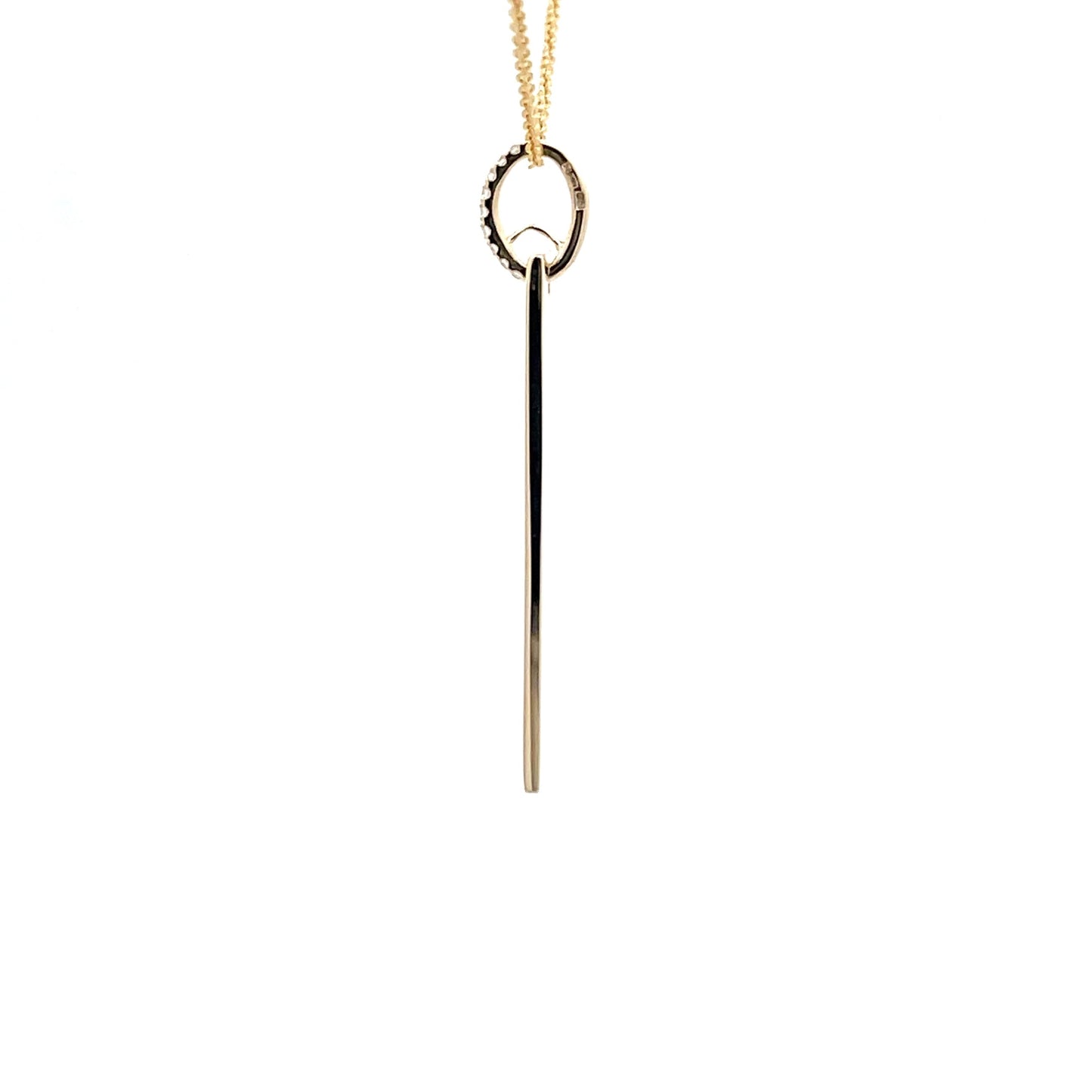 Yellow Gold Stick Pendant  Gardiner Brothers