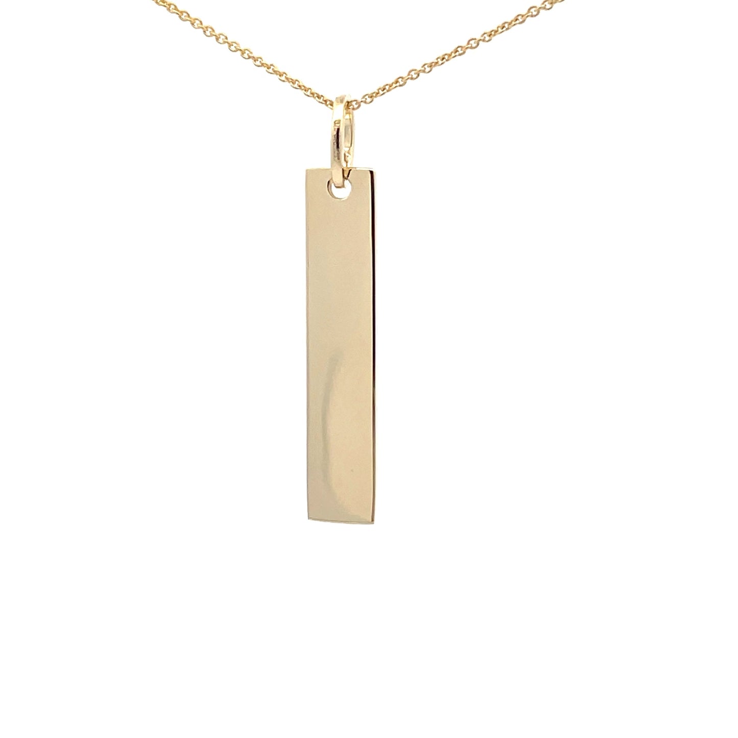 Yellow Gold Stick Pendant  Gardiner Brothers