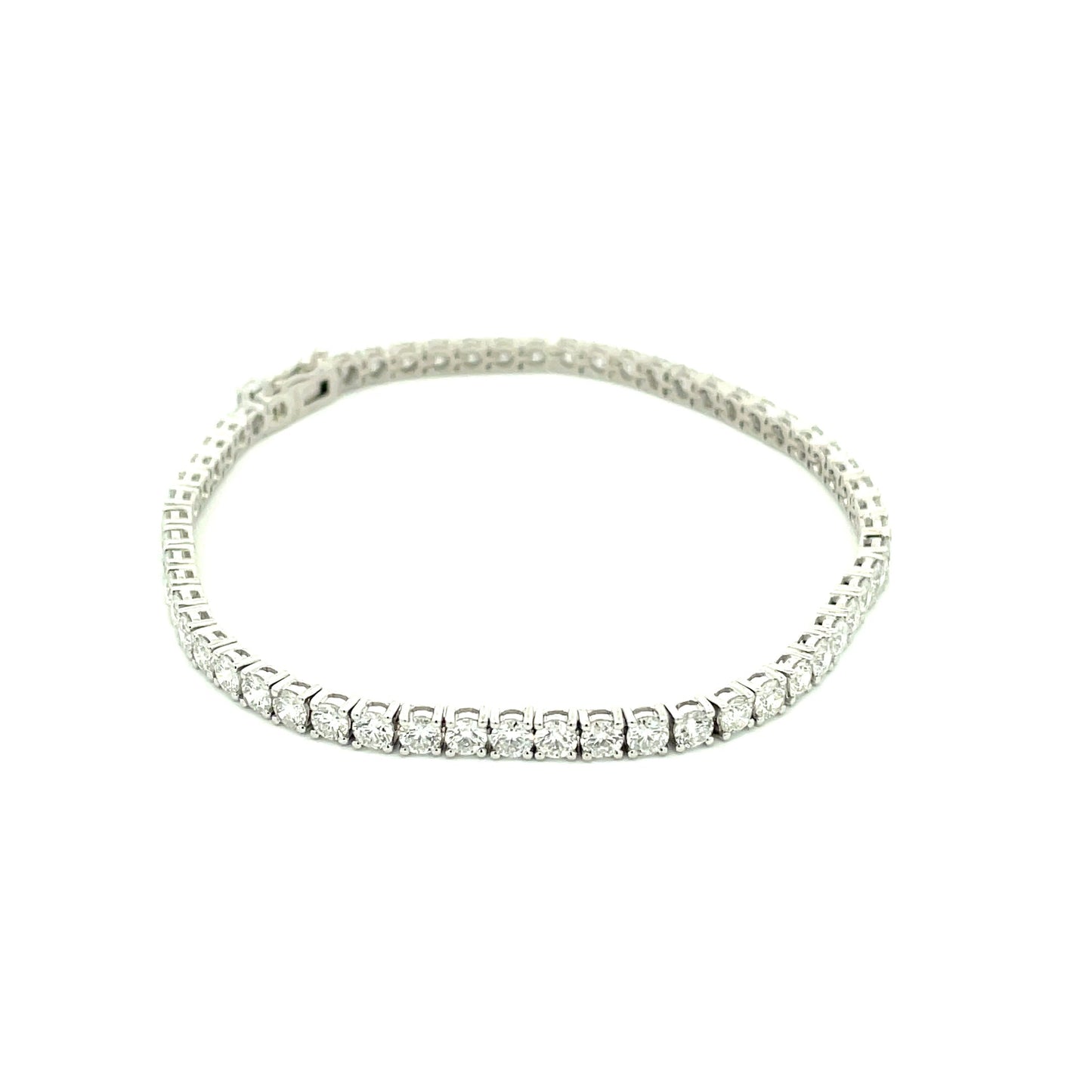 Round Brilliant Cut Diamond Tennis Bracelet - 5.38cts  Gardiner Brothers