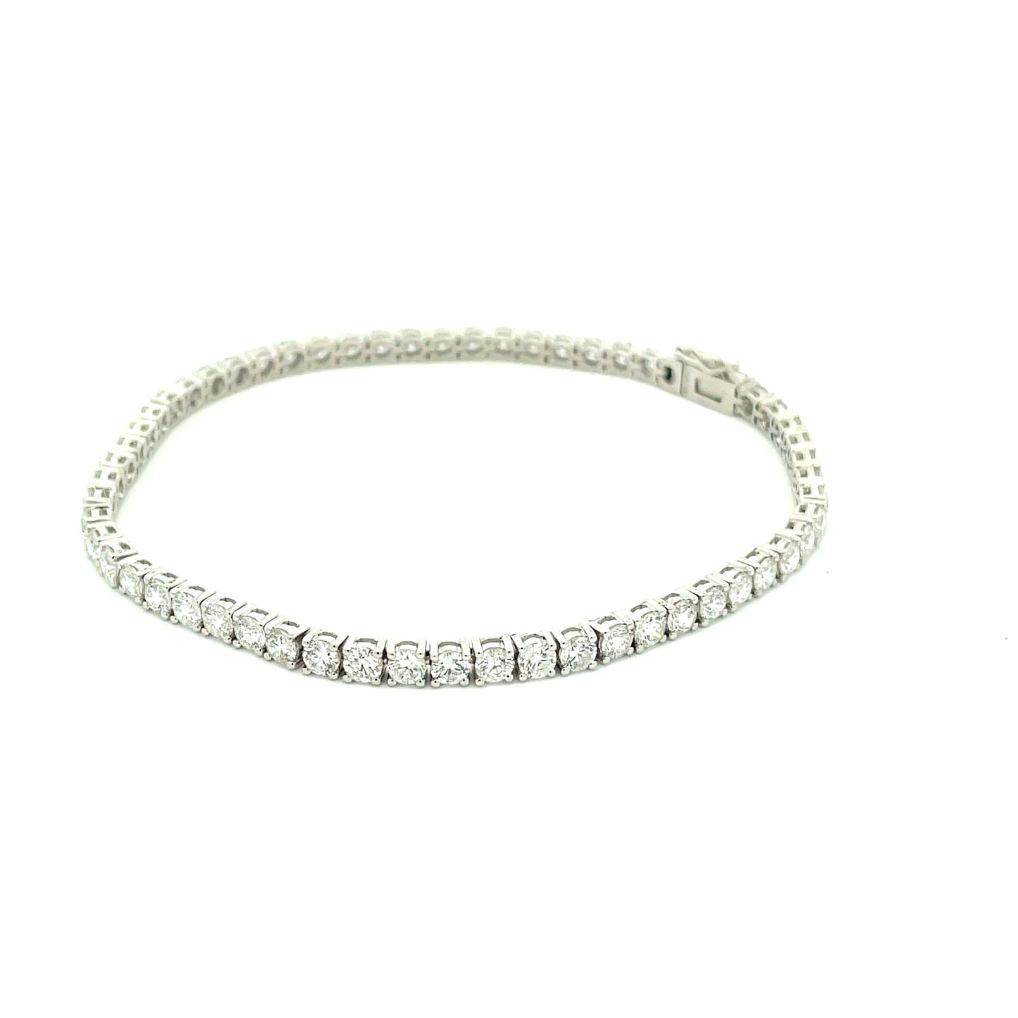 Round Brilliant Cut Diamond Tennis Bracelet - 5.38cts  Gardiner Brothers