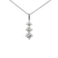 Round Brilliant Cut Diamond 3 Stone Graduated Drop Pendant - 0.33cts  Gardiner Brothers