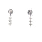 Round Brilliant Cut Diamond 3 Stone Drop Earrings - 0.25cts  Gardiner Brothers