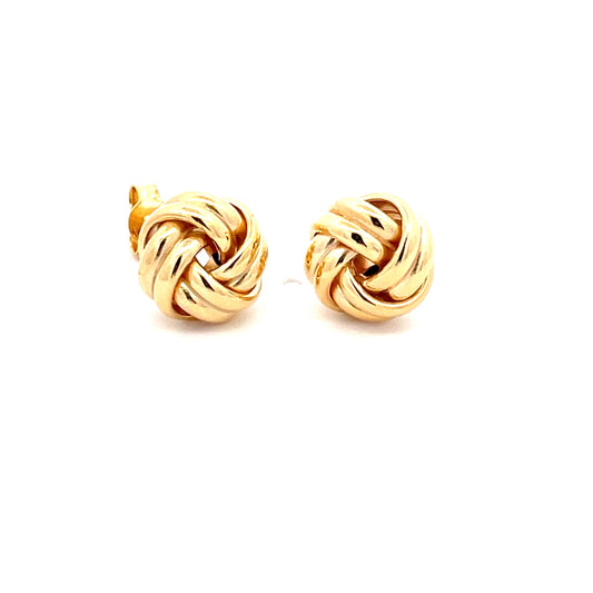 Yellow Gold Knot Earring  Gardiner Brothers