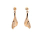Yellow Gold Blade Style Drop Earring  Gardiner Brothers