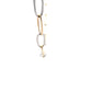 Yellow and white Gold Wavy Link Style Necklet  Gardiner Brothers